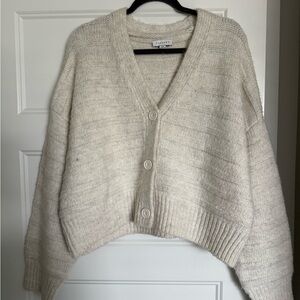Topshop Cream Cardigan Sweater
